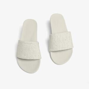 Indosole Men's Pable Slide – Sea Salt/Neutral – Size 10/11